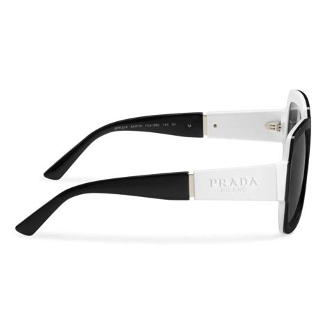 black white prada|black and white Prada glasses.